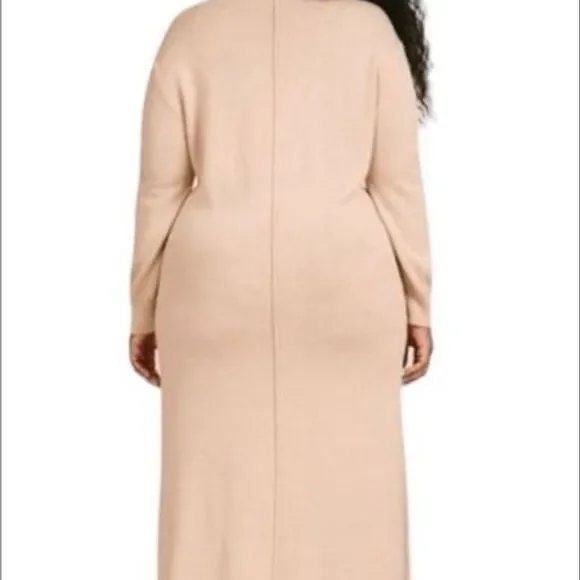 BNWT Cashmere/Cotton 11 Honore Oatmeal Nola Sweater Dress 3X. Retails $288 - Picture 9 of 11